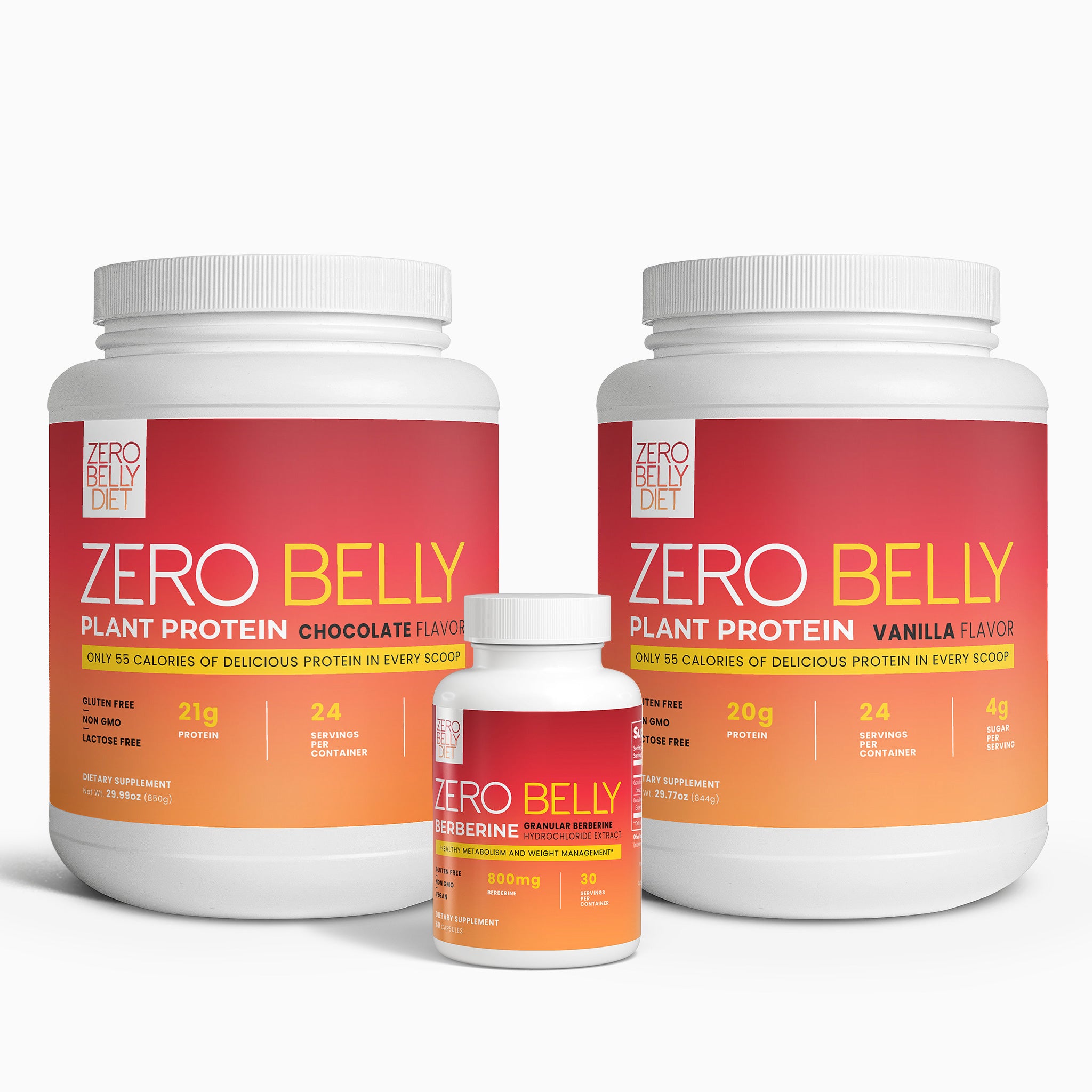 Zero Belly Bundle: Whey Isolate Duo + Berberine